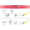 Equip Cat.6A U/FTP Flat Patch Cable, 5.0m, Yellow