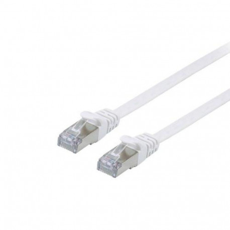Equip Cat.6A U/FTP Flat Patch Cable, 5.0m, White