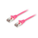 Equip Cat.6A S/FTP Patch Cable, Pink, 25m