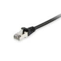 Equip Cat.6A S/FTP Patch Cable, Black, 25m