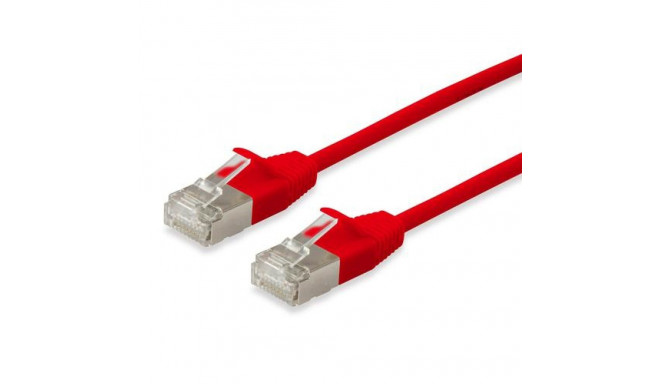 Equip Cat.6A F/FTP Slim Patch Cable, 0.5m, Red