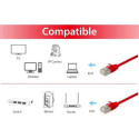 Equip Cat.6A F/FTP Slim Patch Cable, 0.5m, Red
