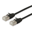 Equip Cat.6A F/FTP Slim Patch Cable, 7.5m, Black
