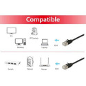 Equip Cat.6A F/FTP Slim Patch Cable, 5m, Black