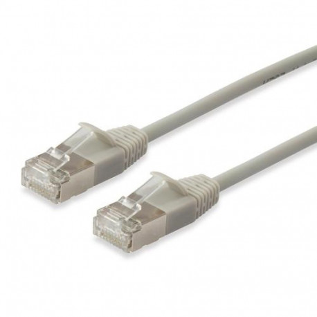 Equip Cat.6A F/FTP Slim Patch Cable, 15m, Beige