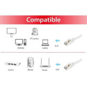 Equip Cat.6A S/FTP Patch Cable, 10m, White