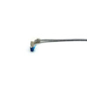 Equip Cat.6A S/FTP Patch Cable, Angled to Straight plug, 2.0m, White