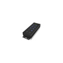 ICY BOX IB-HUB1703-QC3 USB 3.2 Gen 1 (3.1 Gen 1) Type-B 5000 Mbit/s Black