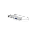 ICY BOX IB-HUB1413-CR USB 3.2 Gen 1 (3.1 Gen 1) Type-C Silver