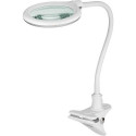 Goobay LED Magnifying Lamp with Base and Clamp, 6 W, white