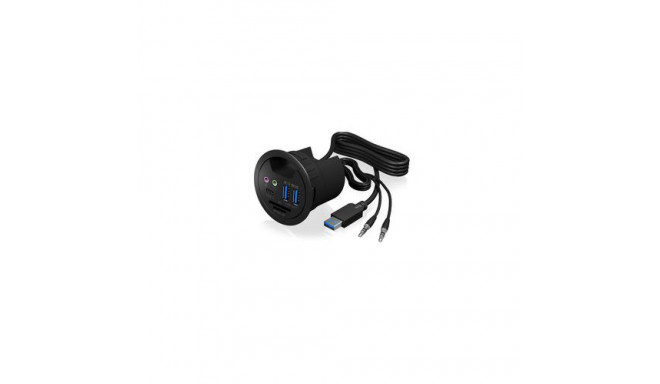 ICY BOX IB-HUB1404A socket-outlet Black