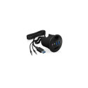 ICY BOX IB-HUB1404A socket-outlet Black
