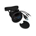 ICY BOX IB-HUB1404A socket-outlet Black