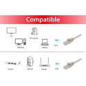 Equip Cat.6A U/UTP Patch Cable, 2m, Beige