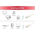 Equip Cat.6A U/UTP Patch Cable, 15m, White