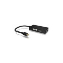 ICY BOX IB-AC1032 Mini DisplayPort DVI-D + VGA (D-Sub) + HDMI Black
