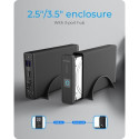 ICY BOX IB-382H-C31 HDD/SSD enclosure Black 2.5/3.5&quot;