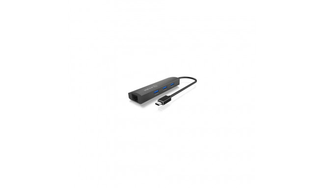 ICY BOX IB-HUB1406-C USB 3.2 Gen 1 (3.1 Gen 1) Type-C Anthracite