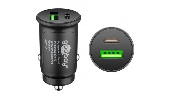 Goobay 59521 mobile device charger Universal Black Cigar lighter Fast charging Auto