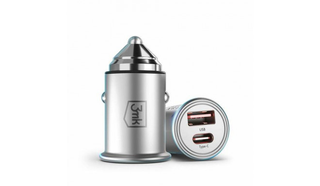3MK Memo Hug Mobile phone, Laptop, Tablet Stainless steel USB Fast charging Auto