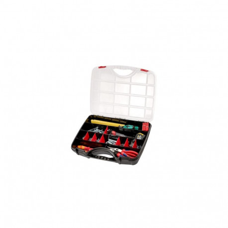 Parat 5853000391 small parts/tool box Polypropylene Black, Red, Transparent