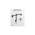 Goobay Dual Monitor Mount Flex, Black
