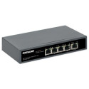 Intellinet 5-Port Gigabit Switch with PoE Passthrough, One IEEE 802.3bt (PoE++ / 4PPoE) PD PoE Port 