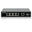 Intellinet 5-Port Gigabit Ethernet PoE+ Switch with SFP Port, Four PSE PoE Ports, IEEE 802.3at/af (P