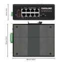 Intellinet 8-Port Gigabit Ethernet PoE+ Industrial Switch with PoE Passthrough, One PD PoE Port with