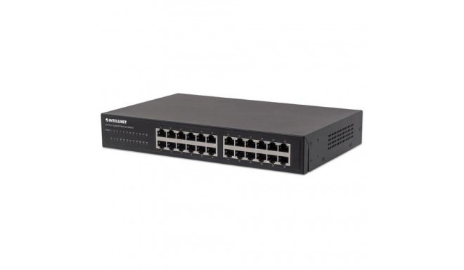 Intellinet 24-Port Gigabit Ethernet Switch, 24 x 10/100/1000 Mbit/s RJ45-Ports, IEEE 802.3az (Energy