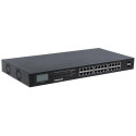 Intellinet 24-Port Gigabit Ethernet PoE+ Switch with 2 SFP Ports, LCD Display, IEEE 802.3at/af Power