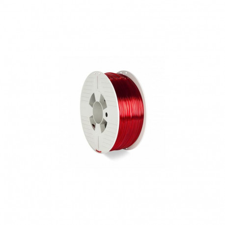 Verbatim 55062 3D printing material Polyethylene Terephthalate Glycol (PETG) Red, Transparent 1 kg