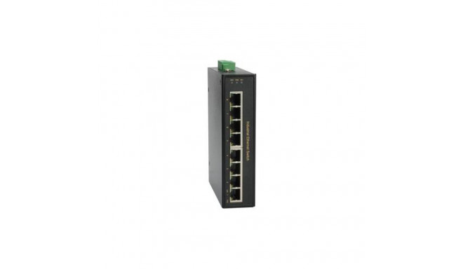 LevelOne 8-Port Fast Ethernet PoE Industrial Switch, 4 PoE Outputs, 802.3at/af PoE, 126W, -40°C to 7