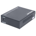 Intellinet Gigabit Ethernet WDM Bi-Directional Single Mode Media Converter, 10/100/1000Base-Tx to 10