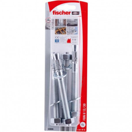 Fischer 538896 screw anchor / wall plug 4 pc(s) Expansion anchor 109 mm