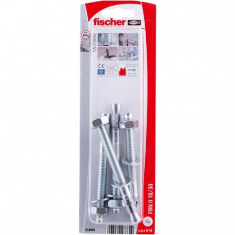 Fischer 538895 screw anchor / wall plug 4 pc(s) Expansion anchor