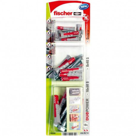Fischer 536249 screw anchor / wall plug 18 pc(s)