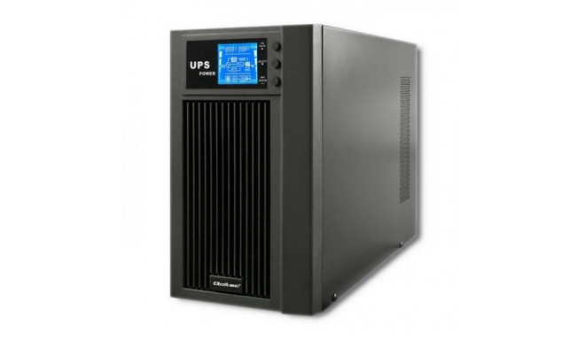 Qoltec 53043 uninterruptible power supply (UPS) Double-conversion (Online) 3 kVA 2400 W 2 AC outlet(