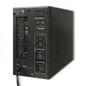 Qoltec 53043 uninterruptible power supply (UPS) Double-conversion (Online) 3 kVA 2400 W 2 AC outlet(