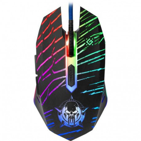 Defender DARK AGENT GM-590L mouse Gaming Right-hand USB Type-A Optical 12800 DPI