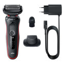 Braun Series 5 51-R1200S men&#039;s shaver Foil shaver Trimmer Black, Red