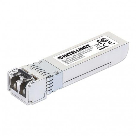 Intellinet Transceiver Module Optical, 10 Gigabit Fiber SFP+, 10GBase-SR (LC) Multi-Mode Port, 300m,