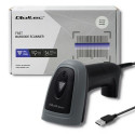 Qoltec 50863 barcode reader Handheld bar code reader 1D/2D LED Black