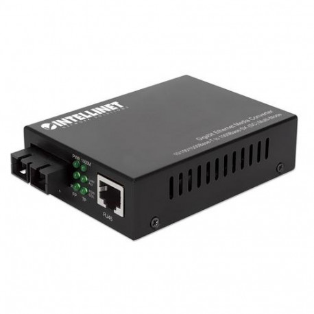 Intellinet Gigabit Ethernet Media Converter 10/100/1000Base-T to 1000Base-SX (SC) Multi-Mode, 550 m
