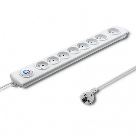 Qoltec 50293 surge protector White 8 AC outlet(s) 230 V 1.5 m