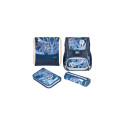 Herlitz Loop Plus TechMech school bag set Boy Polyester Blue, Orange