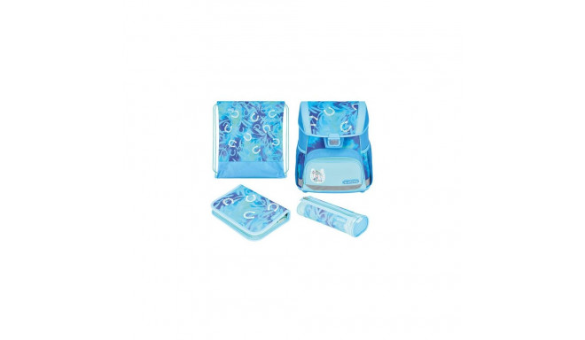 Herlitz Loop Plus Lucky Horse school bag set Girl Polyester Blue, Light Blue
