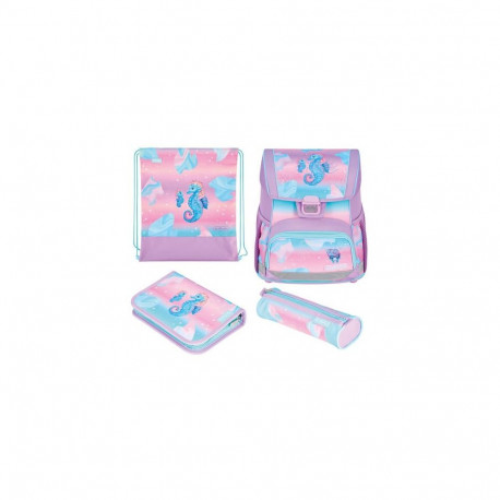 Herlitz Loop Plus Ocean Lights school bag set Girl Polyester Blue, Pink