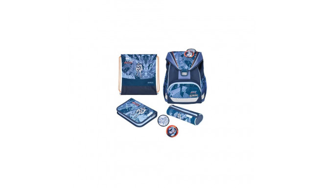Herlitz UltraLight Plus TechMech school bag set Boy Polyester Blue, Orange