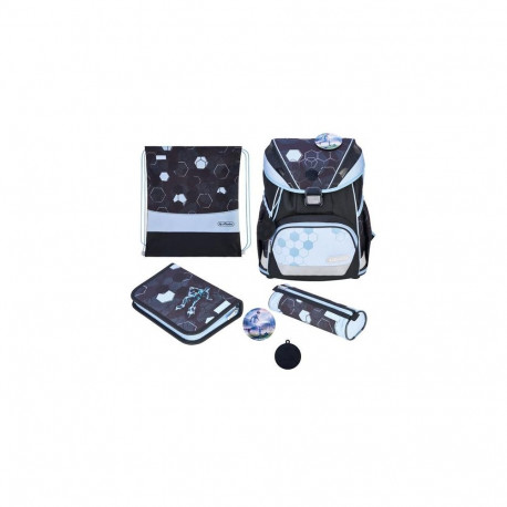 Herlitz UltraLight XL Plus Cyber Soccer school bag set Boy Polyester Blue, Dark Blue